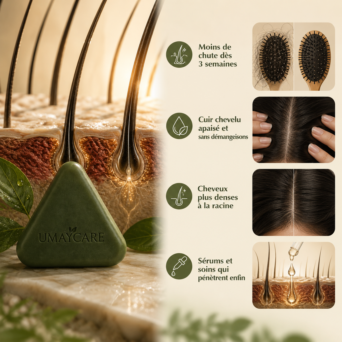 Le savon barre Umaycare - Rituel Coréen pour Cuir Chevelu